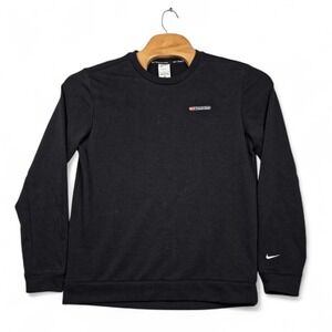 Nike Track Club Crewneck Sweatshirt Men's Medium Black Dri-FIT Fleece FB5508-010